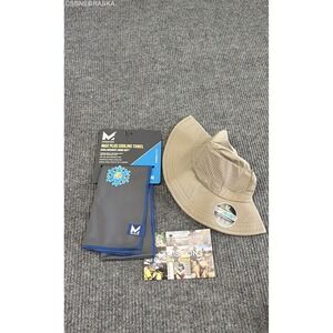 Mission HydroActive‎ Cooling Sun Hat Khaki & Max Plus Cooling Towel Gray Set NWT